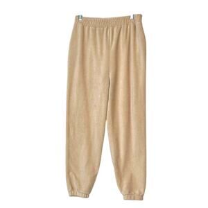 Zara beige pull on sweat pants size large